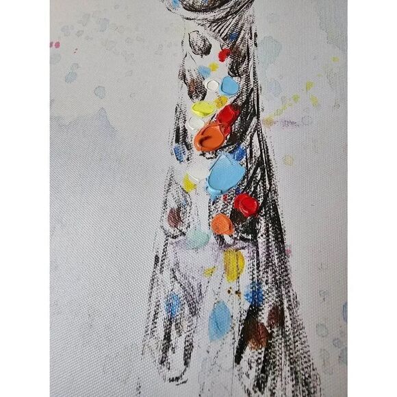 Giraffe artwork Canvas 16 X 20 - Picture 4 of 6